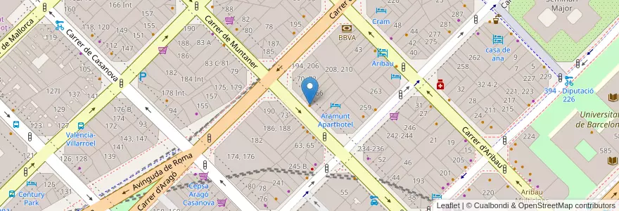 Mapa de ubicacion de Son Hao en Испания, Каталония, Барселона, Барселонес, Барселона.