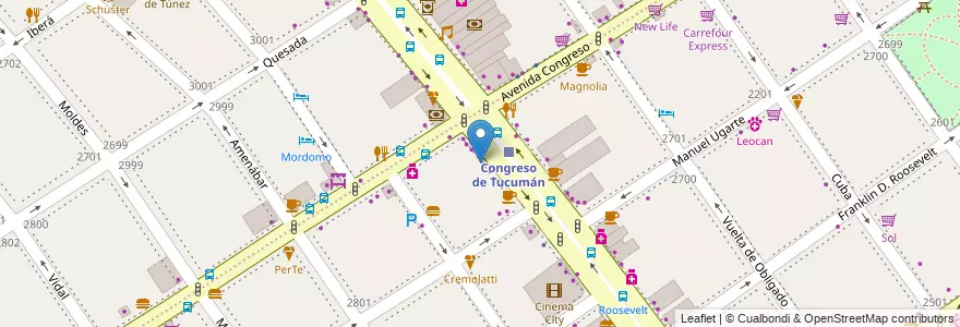 Mapa de ubicacion de Sonrisas Argentinas, Belgrano en آرژانتین, Ciudad Autónoma De Buenos Aires, Buenos Aires, Comuna 13.