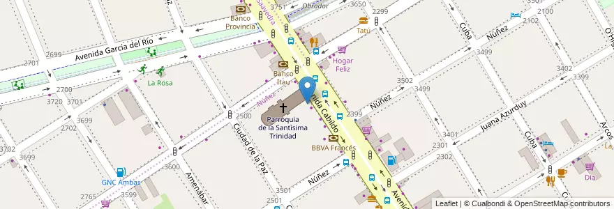 Mapa de ubicacion de Sophia, Nuñez en Arjantin, Ciudad Autónoma De Buenos Aires, Buenos Aires, Comuna 13.