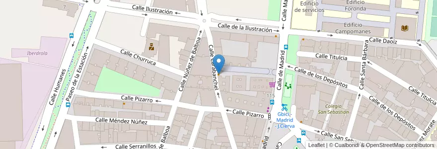 Mapa de ubicacion de Soportal en Испания, Мадрид, Мадрид, Área Metropolitana De Madrid Y Corredor Del Henares, Getafe.