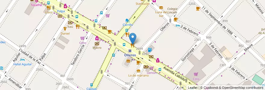 Mapa de ubicacion de Soraya, Palermo en Аргентина, Буэнос-Айрес, Буэнос-Айрес, Comuna 14.