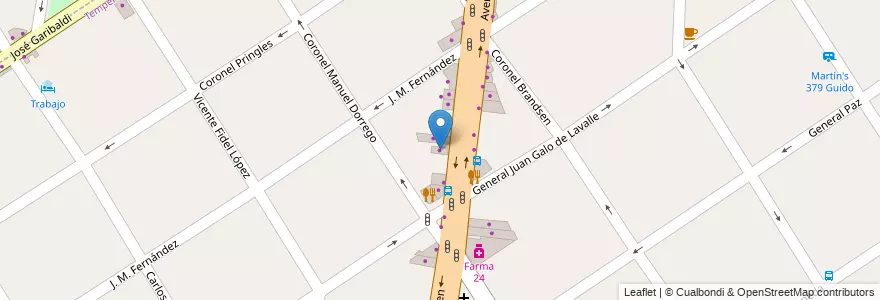 Mapa de ubicacion de South Design en Arjantin, Buenos Aires, Partido De Lomas De Zamora, Temperley.