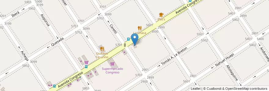 Mapa de ubicacion de Southampton College, Villa Urquiza en 阿根廷, Ciudad Autónoma De Buenos Aires, Comuna 12, 布宜诺斯艾利斯.
