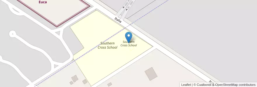 Mapa de ubicacion de Southern Cross School en Arjantin, Buenos Aires, Partido De Tigre, Benavídez.