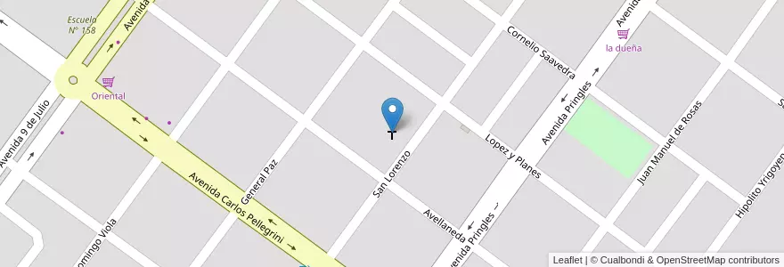 Mapa de ubicacion de soy de Cristo en الأرجنتين, Formosa, Departamento Pirané, Municipio De Pirané, Pirané.