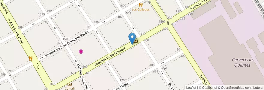 Mapa de ubicacion de Soy Quilmes Oeste en Arjantin, Buenos Aires, Partido De Quilmes, Quilmes.