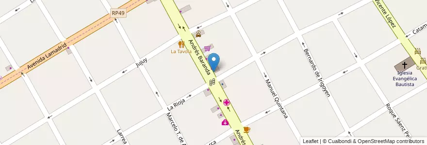 Mapa de ubicacion de Soy tu Farmacia en アルゼンチン, ブエノスアイレス州, Partido De Quilmes, Quilmes.