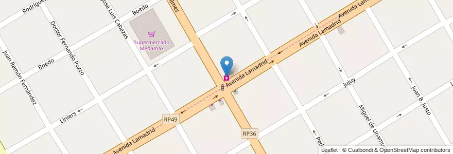 Mapa de ubicacion de Soy tu Farmacía en Argentina, Buenos Aires, Partido De Quilmes, Quilmes.