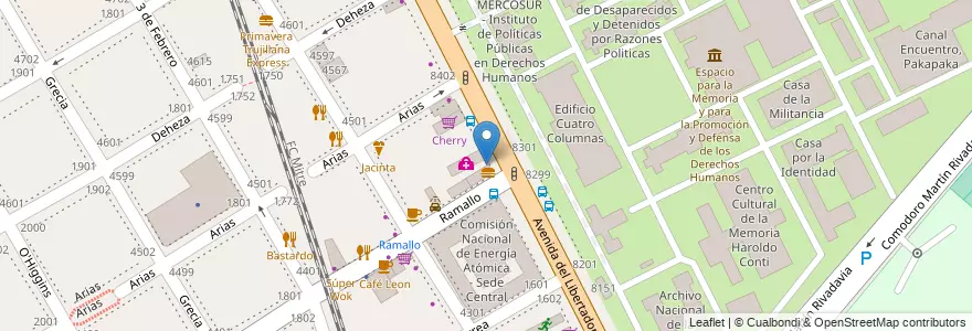 Mapa de ubicacion de Soy Tu Farmacia, Nuñez en آرژانتین, Ciudad Autónoma De Buenos Aires, Buenos Aires, Comuna 13.