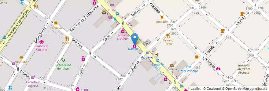 Mapa de ubicacion de Soy tu farmacia, Recoleta en Arjantin, Ciudad Autónoma De Buenos Aires, Comuna 2, Buenos Aires.