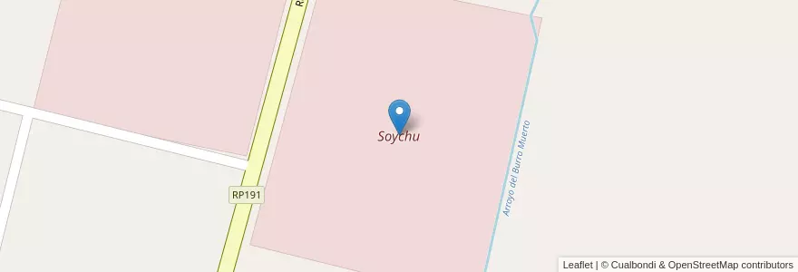 Mapa de ubicacion de Soychu en Argentinien, Provinz Buenos Aires, Partido De Salto.