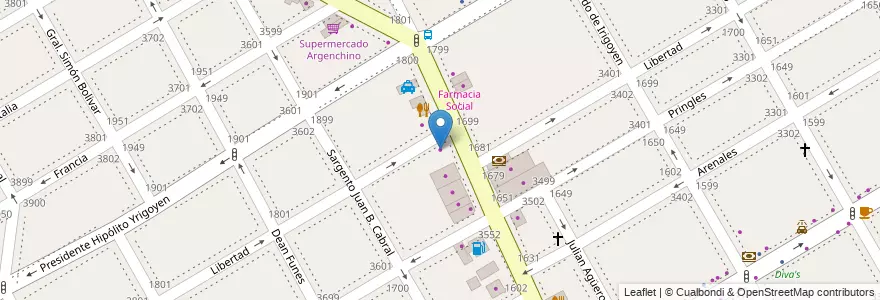 Mapa de ubicacion de Space Cars en Arjantin, Buenos Aires, Partido De Vicente López, Vicente López.