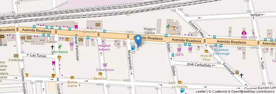 Mapa de ubicacion de Spacio 1, Liniers en الأرجنتين, Ciudad Autónoma De Buenos Aires, Comuna 9, Buenos Aires, Comuna 10.