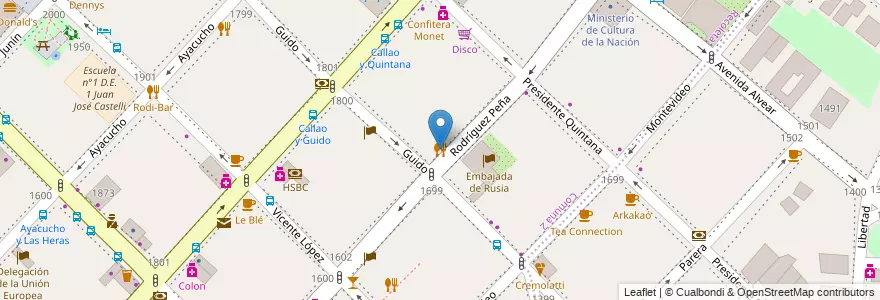 Mapa de ubicacion de Sparaw, Recoleta en الأرجنتين, Ciudad Autónoma De Buenos Aires, Comuna 2, Comuna 1, Buenos Aires.