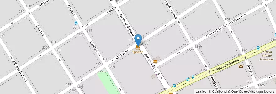 Mapa de ubicacion de Spazzio, Villa General Mitre en Аргентина, Буэнос-Айрес, Буэнос-Айрес, Comuna 11.