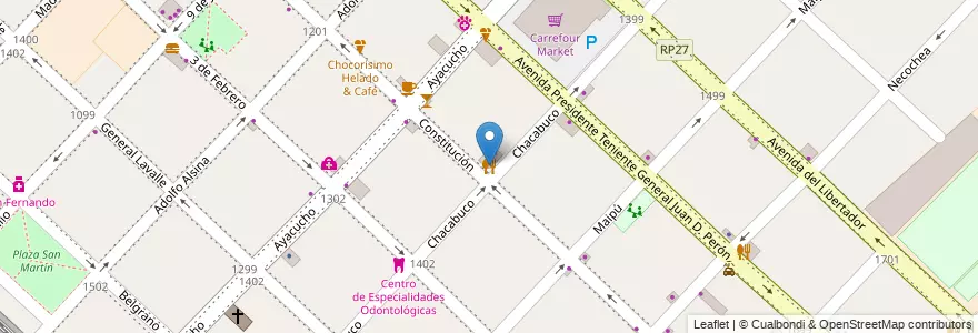 Mapa de ubicacion de Speto en 阿根廷, 布宜诺斯艾利斯省, Partido De San Fernando, San Fernando.