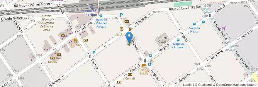 Mapa de ubicacion de Spinning Centro Oficial, Villa del Parque en Argentina, Ciudad Autónoma De Buenos Aires, Buenos Aires, Comuna 11.