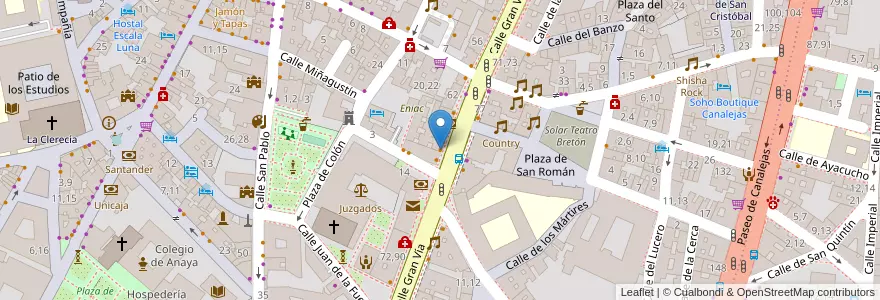 Mapa de ubicacion de Spirit en Spain, Castile And León, Salamanca, Campo De Salamanca, Salamanca.