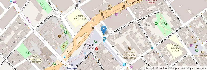 Mapa de ubicacion de Spoonik en 스페인, Catalunya, Barcelona, Barcelonès, 바르셀로나.