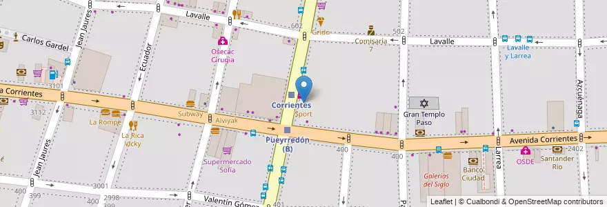 Mapa de ubicacion de Sport, Balvanera en アルゼンチン, Ciudad Autónoma De Buenos Aires, Comuna 3, ブエノスアイレス.