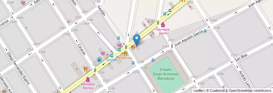Mapa de ubicacion de Sporting, Villa General Mitre en 阿根廷, Ciudad Autónoma De Buenos Aires, 布宜诺斯艾利斯.