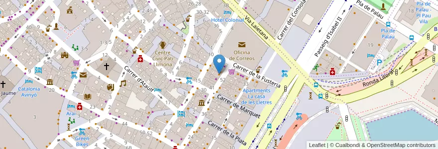 Mapa de ubicacion de Sports bar en İspanya, Catalunya, Barcelona, Barcelonès, Barcelona.