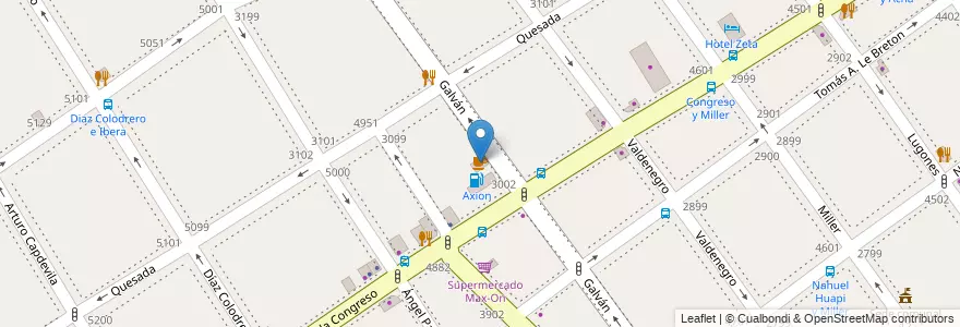 Mapa de ubicacion de Spot!, Villa Urquiza en Аргентина, Буэнос-Айрес, Comuna 12, Буэнос-Айрес.