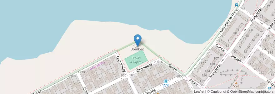 Mapa de ubicacion de SPSE Bombeo en Argentinië, Chili, Santa Cruz, Humedal, Deseado, Caleta Olivia.