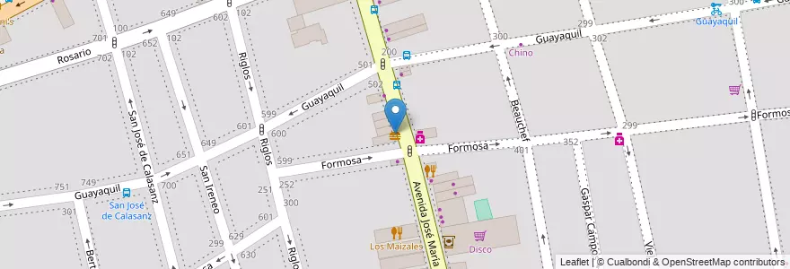 Mapa de ubicacion de Sr. Pollo, Caballito en Argentinië, Ciudad Autónoma De Buenos Aires, Buenos Aires, Comuna 6.