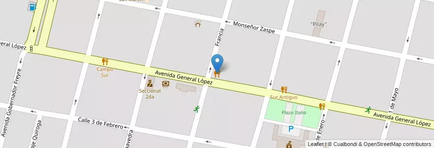 Mapa de ubicacion de Sr. Serrano Resto en Argentinien, Santa Fe, Departamento La Capital, Santa Fe Capital, Santa Fe.
