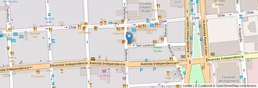 Mapa de ubicacion de Sr. Telmo, San Telmo en Argentina, Ciudad Autónoma De Buenos Aires, Comuna 1, Buenos Aires.