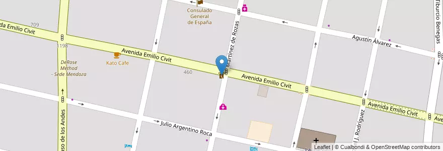 Mapa de ubicacion de SRK Consulting Argentina SA en Argentina, Cile, Mendoza, Departamento Capital, Ciudad De Mendoza, Sección 5ª Residencial Sur.