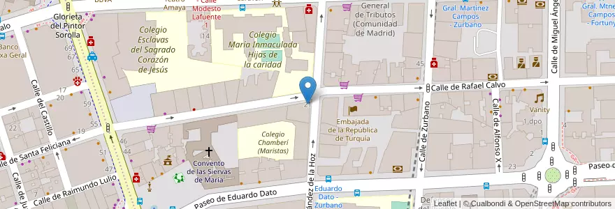Mapa de ubicacion de St. Alice's nursery en Spain, Community Of Madrid, Community Of Madrid, Área Metropolitana De Madrid Y Corredor Del Henares, Madrid.