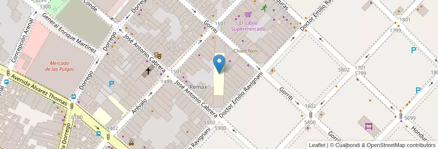 Mapa de ubicacion de St. Xavier's College, Palermo en Arjantin, Ciudad Autónoma De Buenos Aires, Buenos Aires.