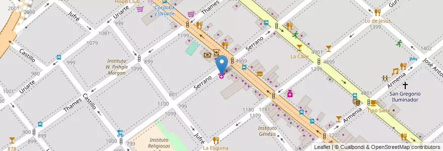 Mapa de ubicacion de Staff Kennel, Villa Crespo en Arjantin, Ciudad Autónoma De Buenos Aires, Buenos Aires, Comuna 15.
