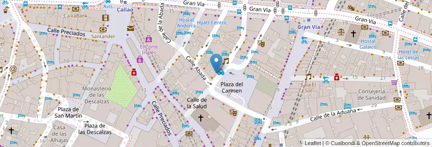 Mapa de ubicacion de Star Coyote 54 en إسبانيا, منطقة مدريد, منطقة مدريد, Área Metropolitana De Madrid Y Corredor Del Henares, مدريد.