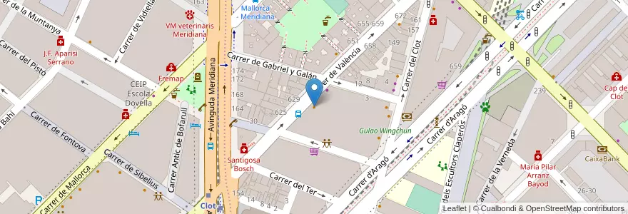 Mapa de ubicacion de Star Döner Kebab en 스페인, Catalunya, Barcelona, Barcelonès, 바르셀로나.