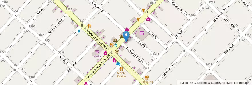 Mapa de ubicacion de Star Estetica, Monte Castro en آرژانتین, Ciudad Autónoma De Buenos Aires, Buenos Aires, Comuna 10.