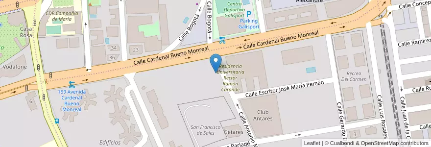 Mapa de ubicacion de Star en スペイン, アンダルシア州, Sevilla, セビリア.