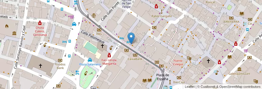 Mapa de ubicacion de Starbucks en 西班牙, Aragón, 萨拉戈萨, Zaragoza, 萨拉戈萨.