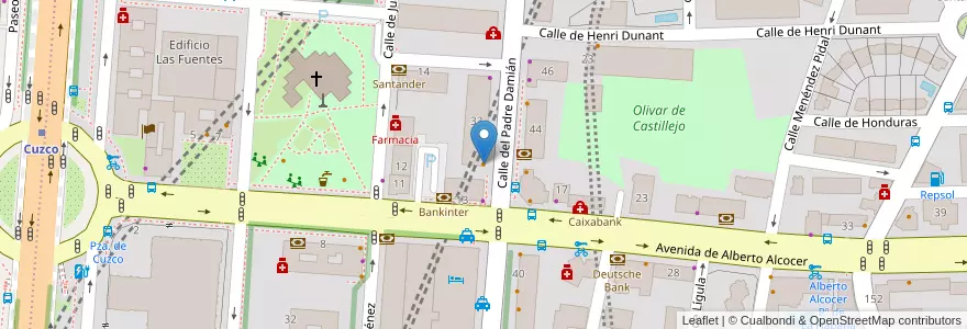 Mapa de ubicacion de Starbucks en Испания, Мадрид, Мадрид, Área Metropolitana De Madrid Y Corredor Del Henares, Мадрид.