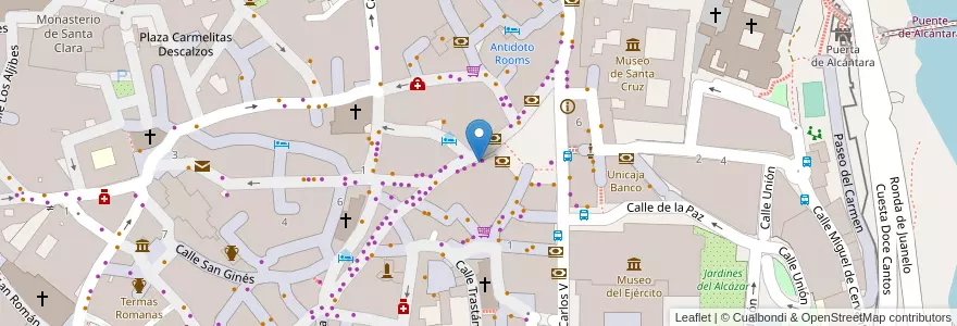 Mapa de ubicacion de Starbucks en Spanien, Kastilien-La Mancha, Toledo, Toledo, Toledo.