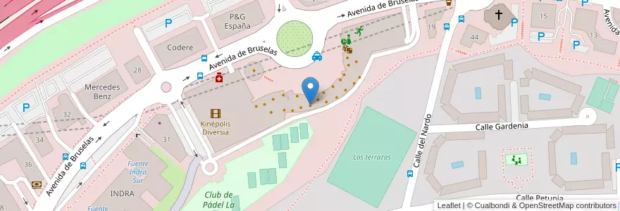 Mapa de ubicacion de Starbucks en إسبانيا, منطقة مدريد, منطقة مدريد, Área Metropolitana De Madrid Y Corredor Del Henares, ألكوبينداس.