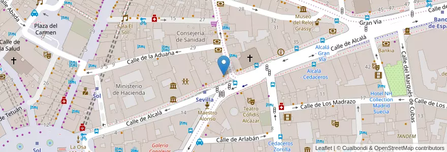 Mapa de ubicacion de Starbucks en Spanien, Autonome Gemeinschaft Madrid, Autonome Gemeinschaft Madrid, Área Metropolitana De Madrid Y Corredor Del Henares, Madrid.