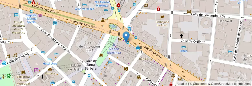 Mapa de ubicacion de Starbucks en Espanha, Comunidade De Madrid, Comunidade De Madrid, Área Metropolitana De Madrid Y Corredor Del Henares, Madrid.
