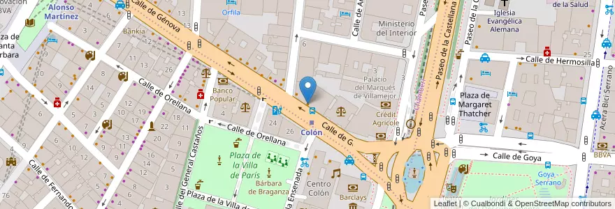 Mapa de ubicacion de Starbucks en Spanje, Comunidad De Madrid, Comunidad De Madrid, Área Metropolitana De Madrid Y Corredor Del Henares, Madrid.
