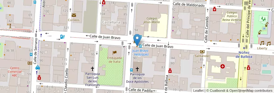 Mapa de ubicacion de Starbucks en إسبانيا, منطقة مدريد, منطقة مدريد, Área Metropolitana De Madrid Y Corredor Del Henares, مدريد.