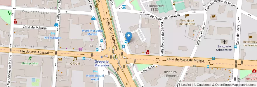Mapa de ubicacion de Starbucks en Испания, Мадрид, Мадрид, Área Metropolitana De Madrid Y Corredor Del Henares, Мадрид.