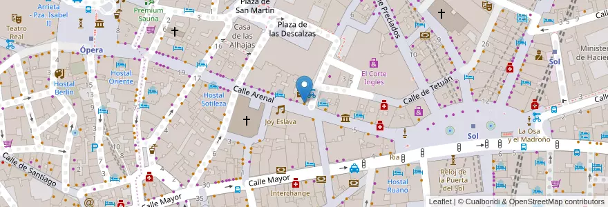 Mapa de ubicacion de Starbucks en Espanha, Comunidade De Madrid, Comunidade De Madrid, Área Metropolitana De Madrid Y Corredor Del Henares, Madrid.