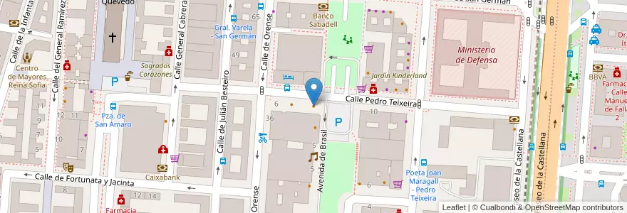 Mapa de ubicacion de Starbucks en スペイン, マドリード州, Comunidad De Madrid, Área Metropolitana De Madrid Y Corredor Del Henares, Madrid.